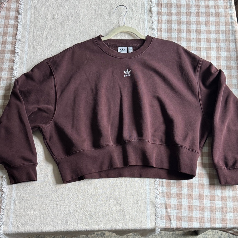 Adidas Women's Chocolate Crew Neck Sweater